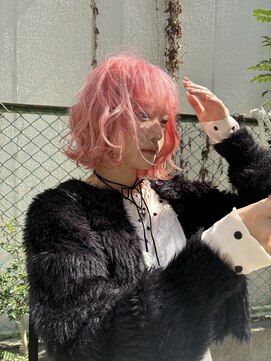 リラス 博多(rilas) ハイトーン/ペールピンク/ペールカラー/ボブ/切りっぱなしボブ