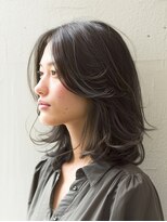 アルトリスト(Altruist Aging×HAIR&SPA) ★ダークアッシュ大人ガーリーボブ着物ミディアムレイヤーカット