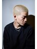 【メンズカット+1回ブリーチ(坊主~ショート)】金髪坊主&ショートにしたい方