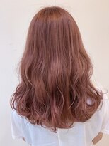 リゴ ヘアー(RIGO hair) ゆる巻 × ピンクカラー