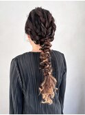 ロングおくれ毛顔周りレイヤーくびれヘア_ba537931