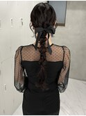 ロングアレンジ/ヘアアレンジ/お呼ばれヘア/天神