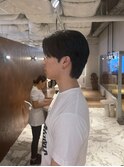 襟足ありセンターパート韓国