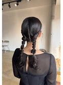 ねじねじツインヘアセット
