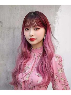 ヘアーメイク コラソン(hair make corazon) 似合わせカットメルティカラー着物フェミニンロング