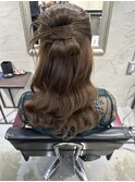 【Blanc】ヘアセット/結婚式/成人式/カチモリ/ハーフアップ