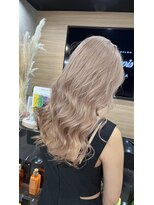 ラピス 大阪心斎橋店(Lapis)&nbsp;ピンクベージュ／ハイトーンカラー／ケアブリーチ／髪質改善