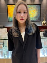 ナンブ セントラル(nambu-CENTRAL)&nbsp;レイヤーカット×クリアシルバー　インナーブルー