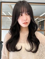 ムード マグ レーベル 南松本(MOOD Mag Label)&nbsp;冬◎透明感オリーブアッシュカラーレイヤーロング