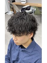 オムデュー(HOMME DEUX)&nbsp;【KAITO】マッシュウルフ×波巻きパーマ