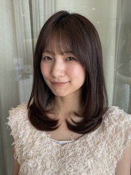 ザザ ZA/ZA 神楽坂 ナチュラルなミディアムレイヤーヘア