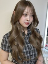 アイトーキョーエス 渋谷(AI TOKYO S)&nbsp;ブリーチなしダブルカラーヘーゼルベージュミルクティーベージュ