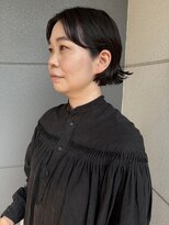 ヘアーアイストゥーレ(HAIR ICI TRE)&nbsp;30代40代暗髪透明感毛先パーマ外ハネ切りっぱなしボブ美髪