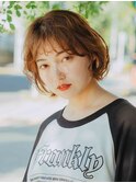 ショートボブのゆるウェーブパーマスタイル☆