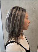 バレイヤージュ×シルバーアッシュ