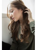 ユーフォリア 銀座本店(Euphoria)&nbsp;大人暗髪☆小顔効果のゆる巻きロングでエレガントヘア♪