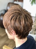 ヘアメイク ベル(hair make Belle)&nbsp;メンズショート×ゴールドベージュ