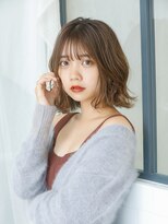 オーブ ヘアー アズール 吉祥寺店(AUBE HAIR azul) ひし形ボブ×シルクベージュ