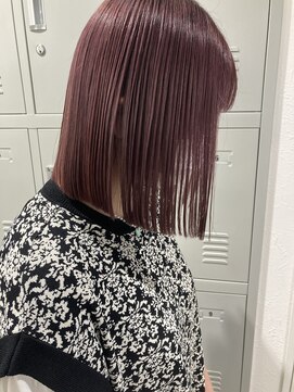 ワープ 青葉台(WARP) ピンクバイオレッド/ダブルカラー/ブリーチ/ミディアム/青葉台