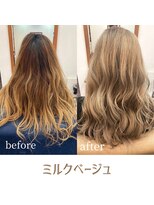 フィックス ヘアー(FIX hair) ミルクベージュ