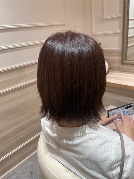 アンド ラ ブランシュ(&.La Blanche) くすみブルー/ミニウルフ/テラコッタ/ストレート/縮毛矯正/大宮