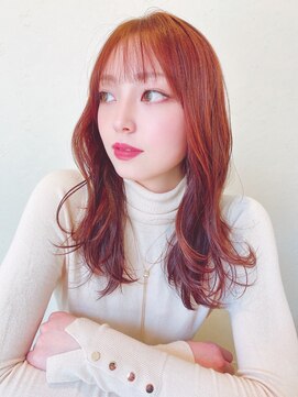 ザブックハンドサロン(The book hand salon) オレンジ×ロング