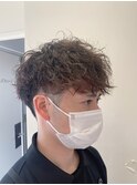 スパイラルパーマ　マッシュ