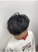 前下ろしパーマ×ピンパーマ