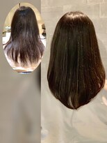 ダブルオーバイオーバーレイ 武蔵新城(w/o by Overlay)&nbsp;自然に仕上がる縮毛矯正【施術例】〔武蔵新城〕〔縮毛矯正〕