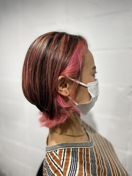 シェル 吉祥寺(shell) インナー＋ハイライト♪＋フェイスフレーミングライトウルフ