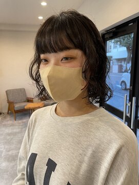 トナリ(tonari) bobにパーマ！