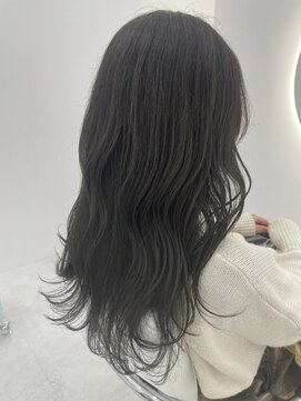 アイニ 天王寺アポロ店(aini) 暗髪 大人可愛い くすみダークアッシュグレージュ