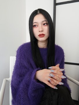 シーム(SEAM) mode hime cut / black color