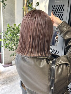 ヲタク(wotaku.) グレージュブラウンベージュミルクティーダブルカラーブリーチ