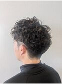 メンズカット スペインカール×マッシュ