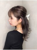 寒色系グレージュカラー
