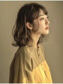 ☆オリーブグレーココアベージュ小顔クラゲヘアー/黒髪/髪質改善