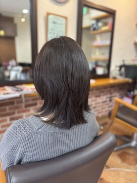 ヘアーズモアー(HAIR’S MORE) ミディアムレイヤー/白髪染め/ハイライト/白髪ぼかし