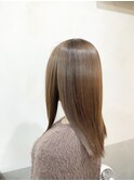 【un.cocon】髪質改善カラー くすみベージュ 美髪