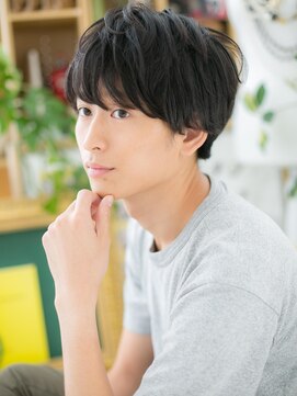 カバーヘア ブリス 北浦和(COVER HAIR bliss) ■黒髪アッシュブラックマッシュヘア106-3北浦和20代30代40代