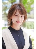 【GEEKS渋谷】ボブウルフ/レイヤーボブ/ライトベージュ/春夏ヘア