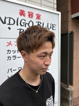 インディゴブルー バーム店(INDIGO BLUE) ツーブロック アップバング