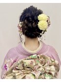 【成人式ヘア】ふわふわアップ　　畑瀬彩華
