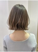 デジタルパーマミニウルフチェリーブラウンホワイトグレージュ
