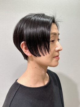 リュクス バイ ラポールヘアー(Luxe by RAPPORT HAIR)の写真/再現性の高いカット技術で扱いやすいショートヘア◎一人ひとりに合わせたカットであなたの魅力を引き出す☆