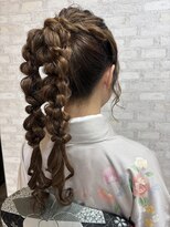 イルファ 北野田店(ehl：fa)&nbsp;編みおろしポニーテール