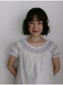 ふわふわボブパーマ