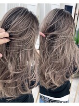 【レイヤーカット×デザインカラー】お客様の要望、理想が叶う似合わせのカット、カラー（三ノ宮/元町）