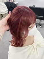 ルーチェヘアー&nbsp;ブリーチ1回カシスカラー@AZUSA