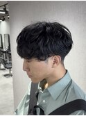 ラウンドマッシュシャドウパーマ波巻きパーマツイストスパイラル
